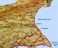 map of cyprus - Ayia Napa / Protaras region