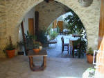 The delightful courtyard at Kontoyiannis in Kalavassos  Cyprus