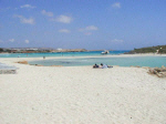 The famous Nissi Beach at Ayia Napa in Cyprus