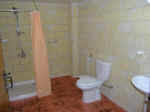 This the bathroom of the Theodoros apartments available for holiday rental in Ayios Theodoros, Cyprus.