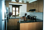 Kitchen and  lounge area in tochni village house