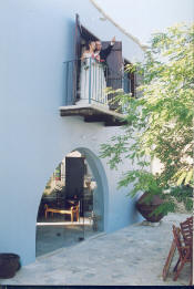 He is taking charge already - a balcony to woo your bride to be.