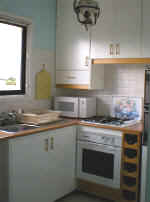 Kitchen in Beach View apartment, Cyprus