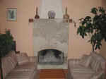 Cyprus villas - a nice warm fireplace in the winter at villa Eleni in Polis