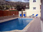 Willow villa in peyia has it's private swimming pool.