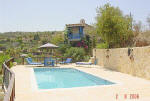 Kritou Terra villa, an authentic agrotourism property - secluded pool area.
