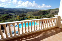 Views over the mountains and countryside from this villa in Skouli for holiday rental in Western Cyprus.