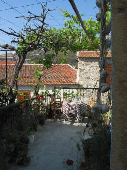 A verandah where you can enjoy the lovely Cypriot air at Stratos House